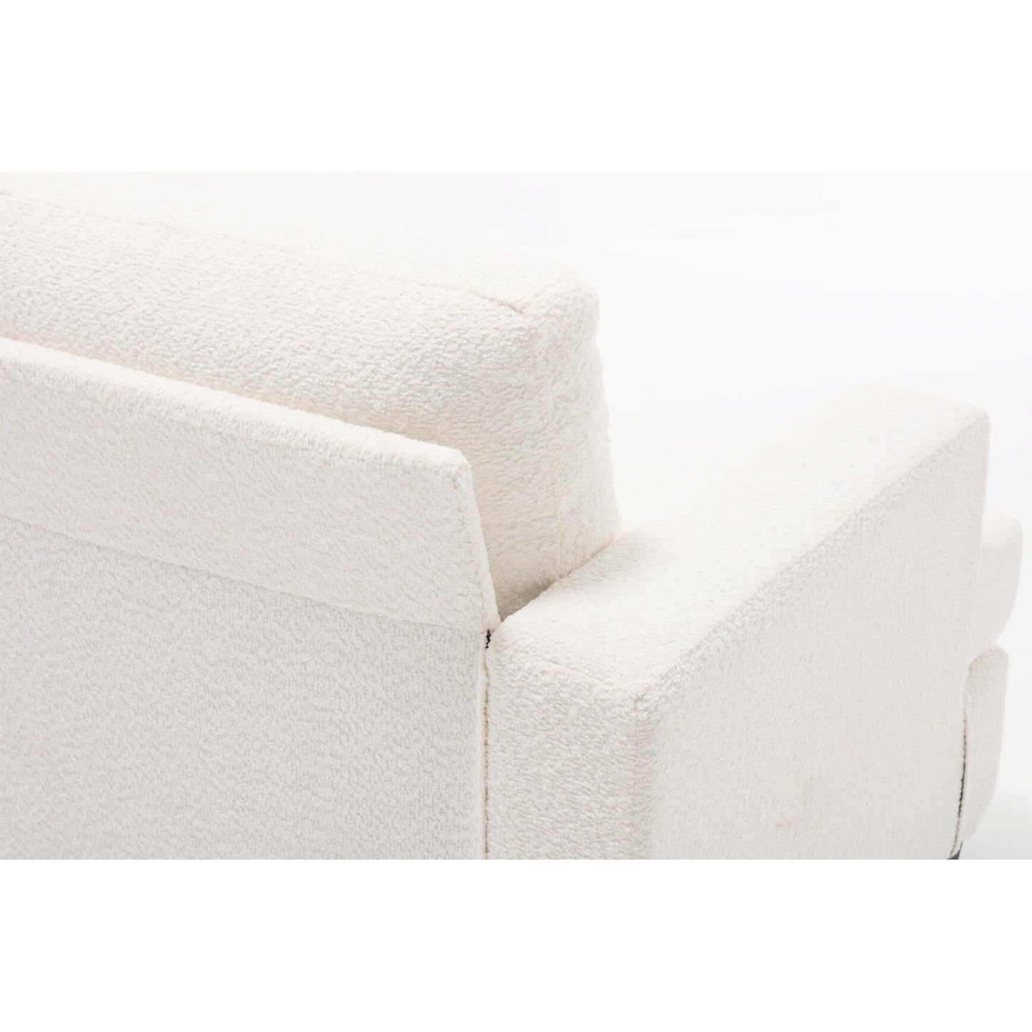 Canapé 3 places en tissu de 88,4 pouces : coussins de dossier amovibles, assise profonde et cadre robuste en bois dur et acier