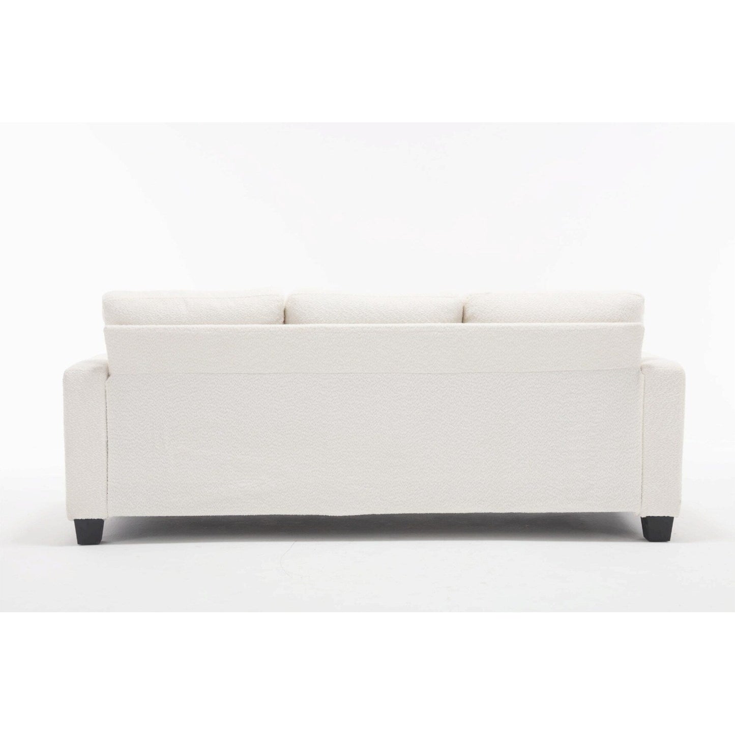 Canapé 3 places en tissu de 88,4 pouces : coussins de dossier amovibles, assise profonde et cadre robuste en bois dur et acier
