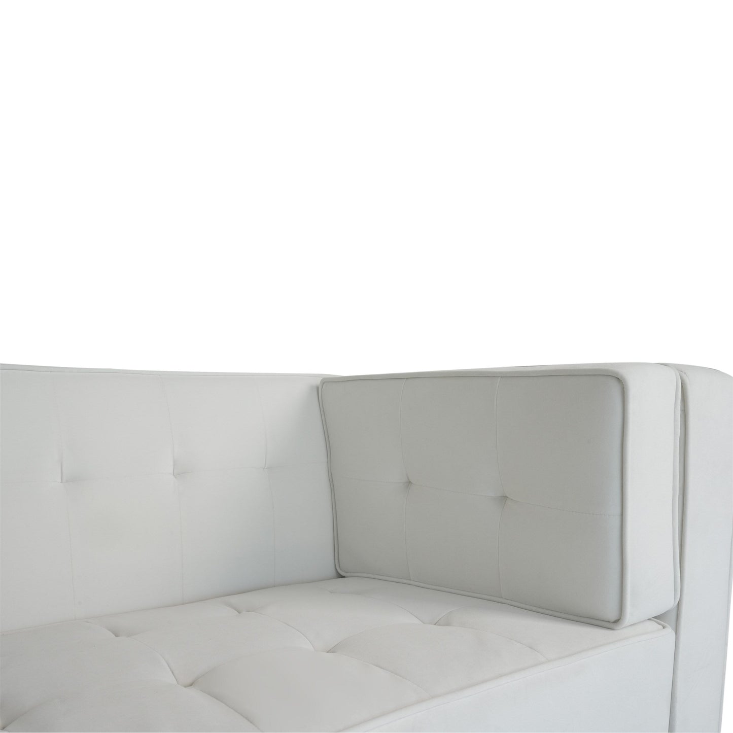 Canapé 3 places capitonné en velours avec pieds en bois et cadre en bois dur séché au four pour le salon (89,75 $)