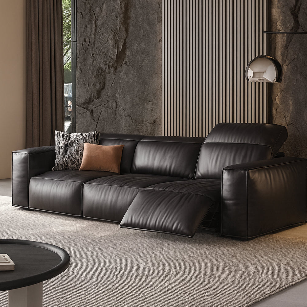 Gallant Top Grain Leather Power Recliner Sofa