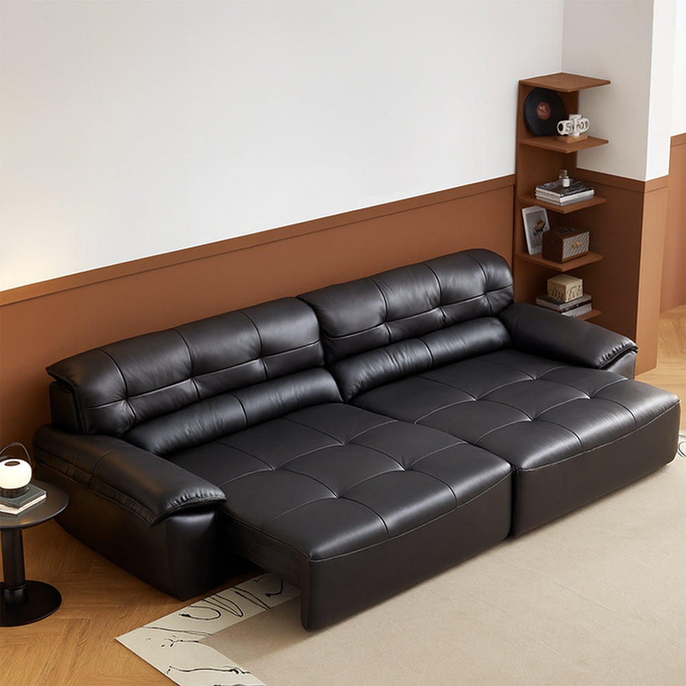 Ridhay Leather Sleeper Sofa