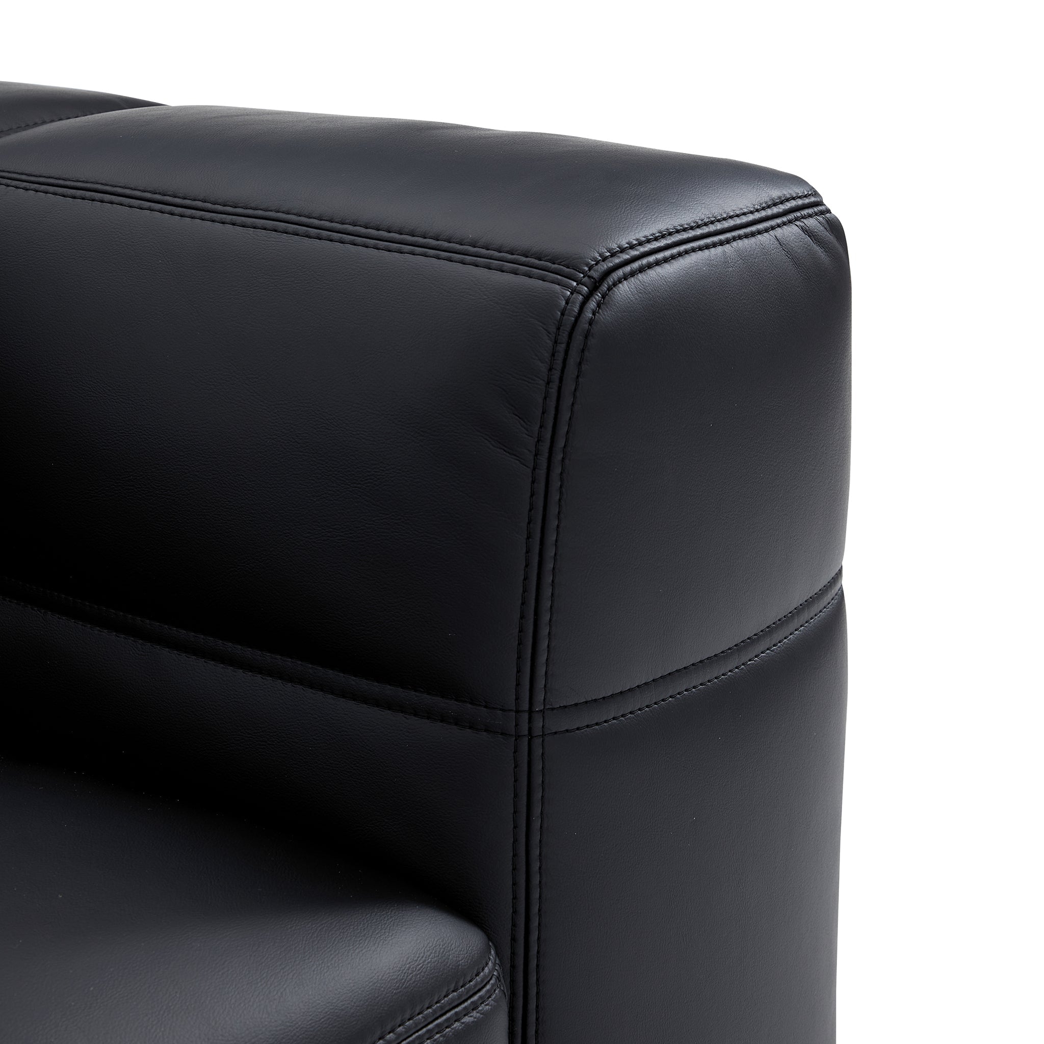 Blazer Black Leather Sofa
