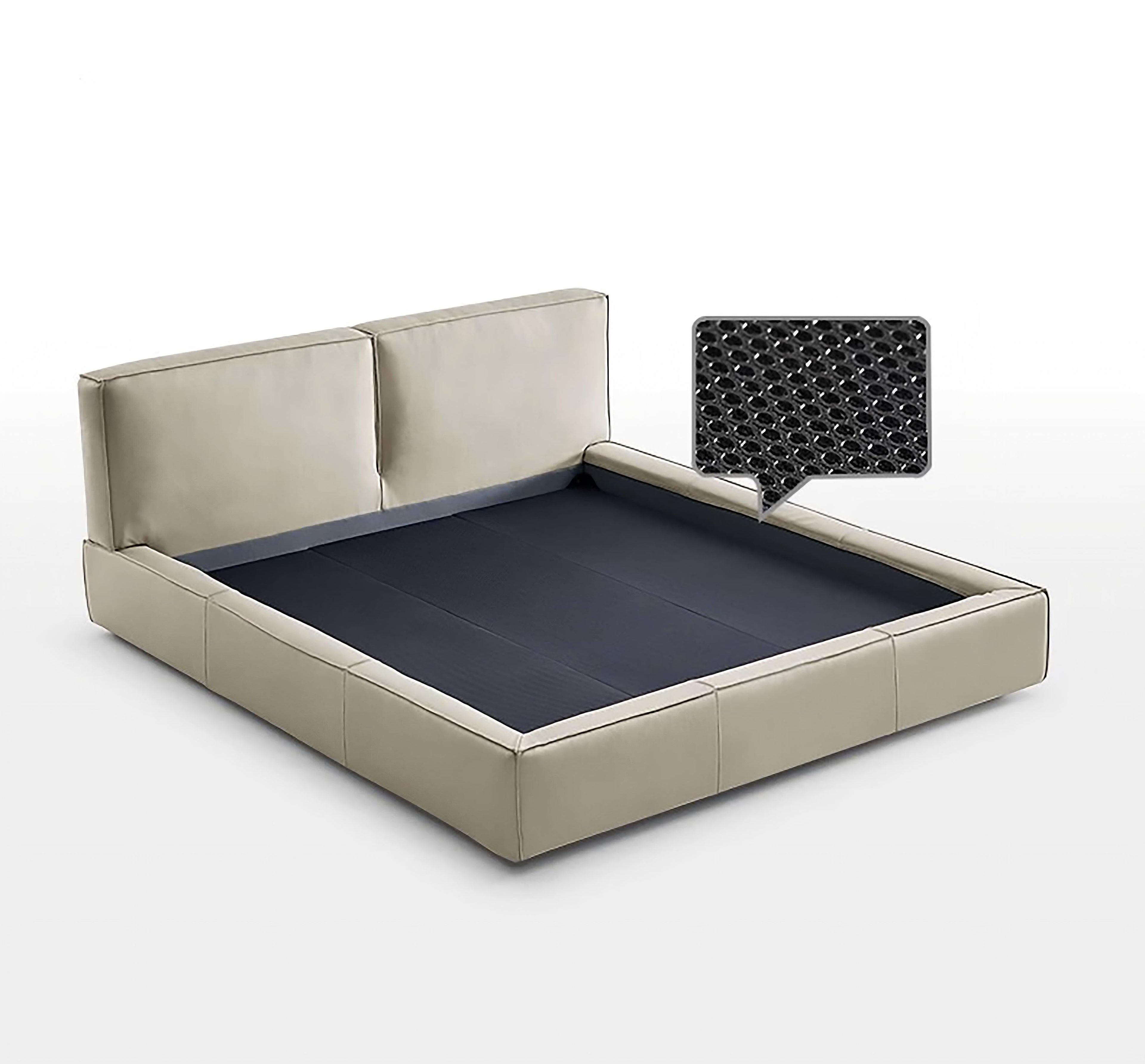 Pudding Leather Bed
