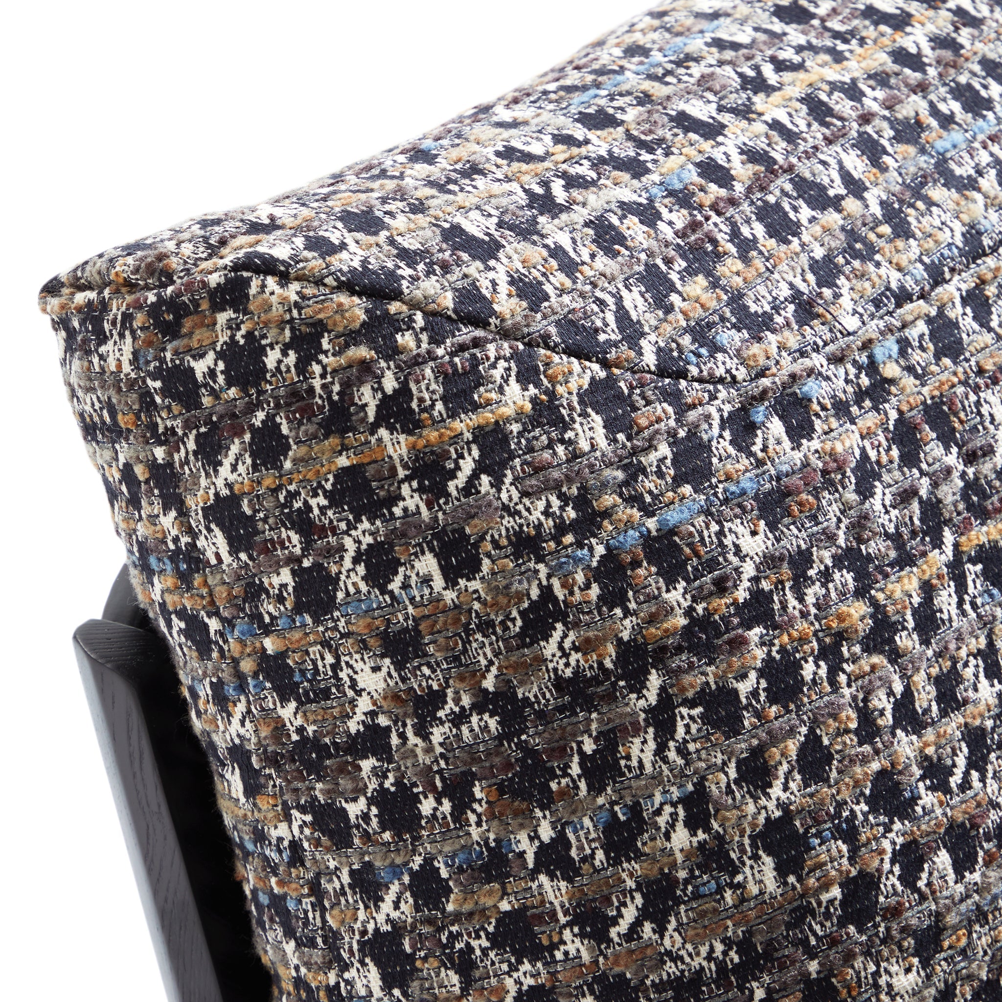 Charcoal Gary Flax Linen Minimalist Leisure Chair