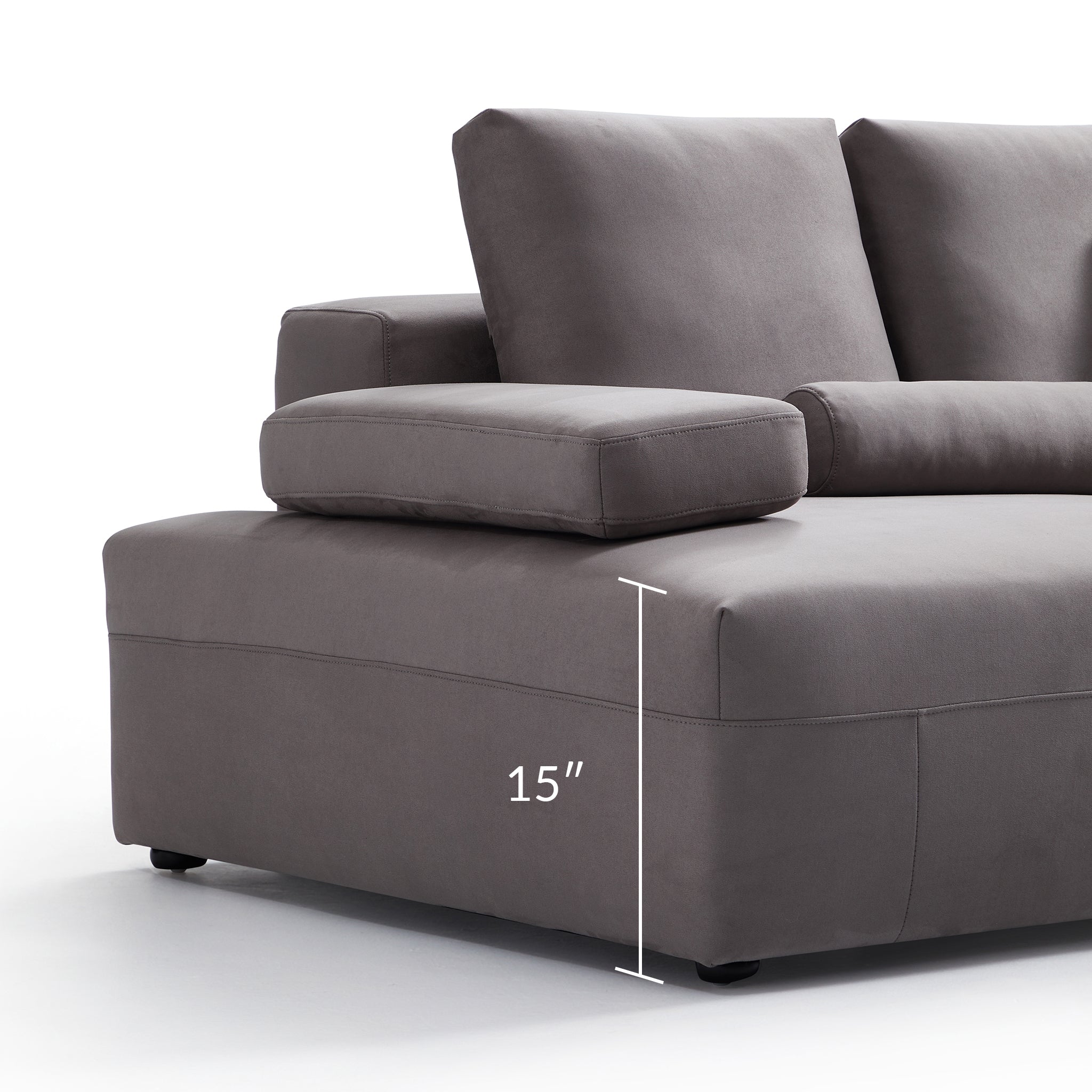 Composition Wabi-Sabi Gray Sofa