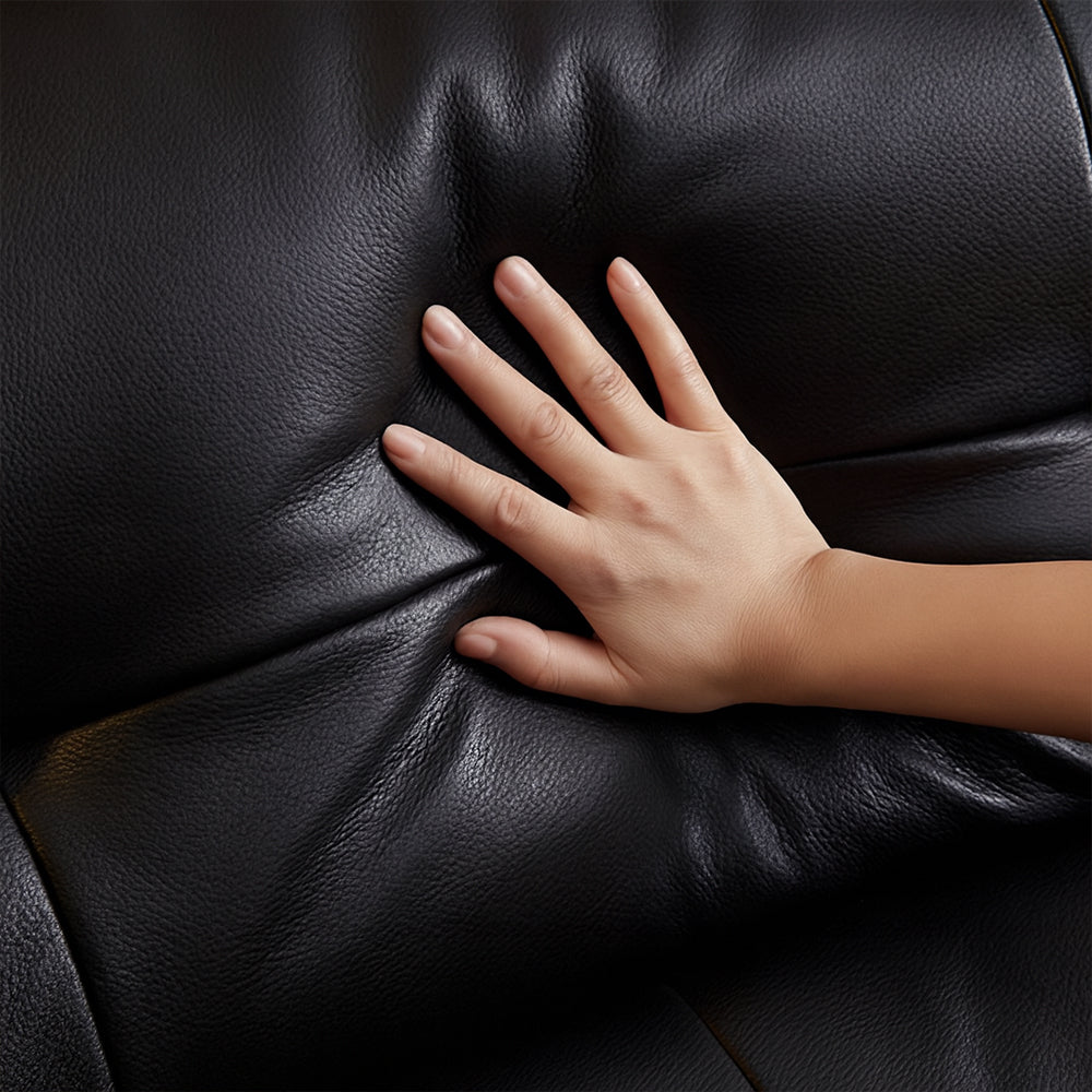 Ridhay Leather Sleeper Sofa