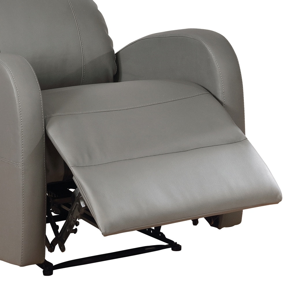 Petit fauteuil de lecture inclinable électrique AC Pacific Modern en similicuir