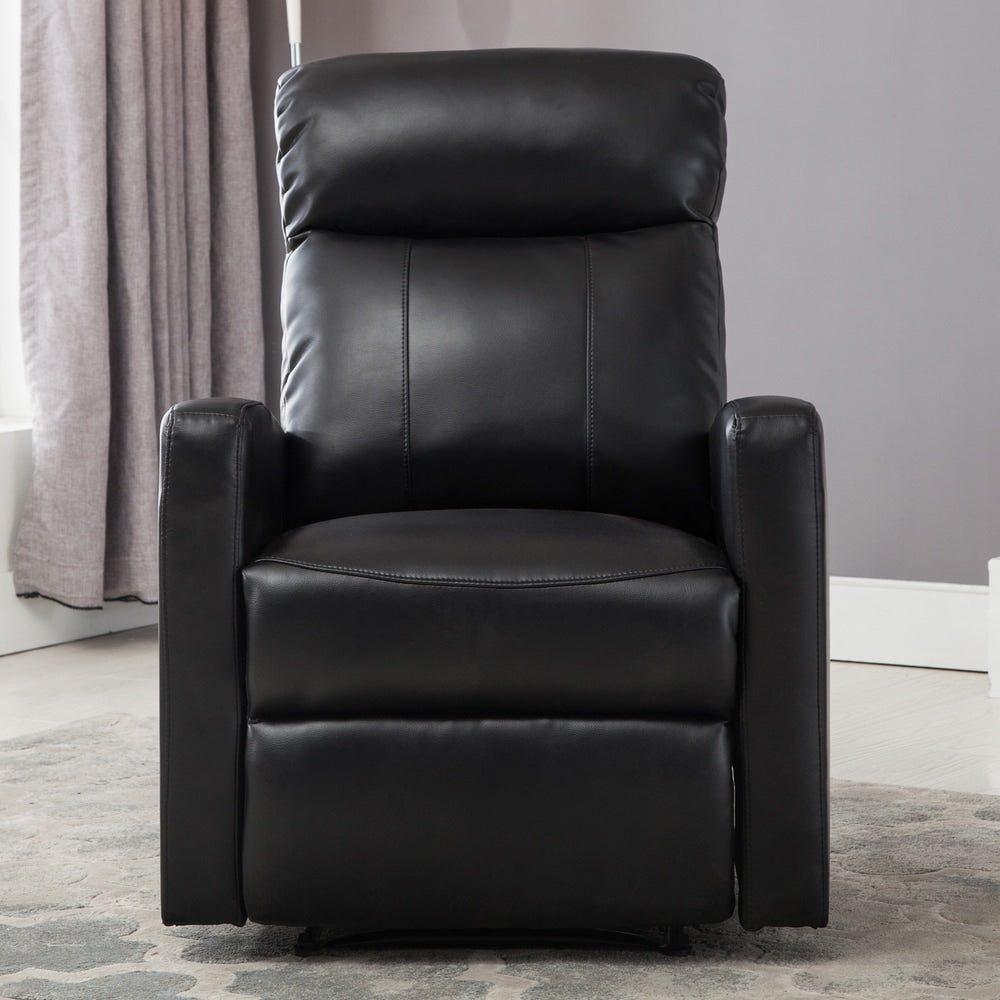 Petit fauteuil de lecture inclinable électrique AC Pacific Modern en similicuir