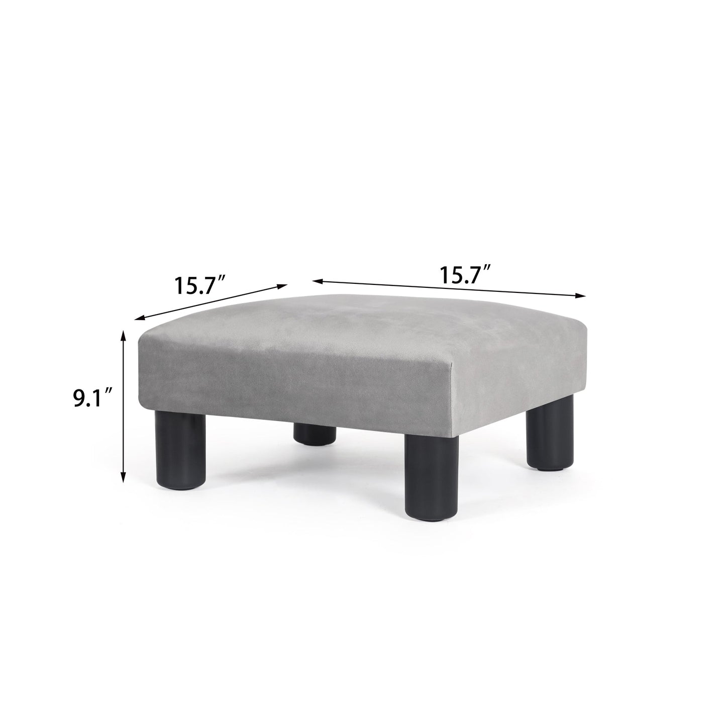 Tabouret d'escalier pour chien Adeco Ottoman rembourré en tissu