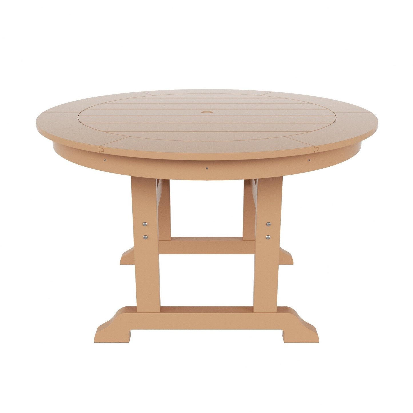Ensemble de 5 chaises de salle à manger rondes Adirondack Polytrends Laguna en PEHD, toutes saisons, pour terrasse