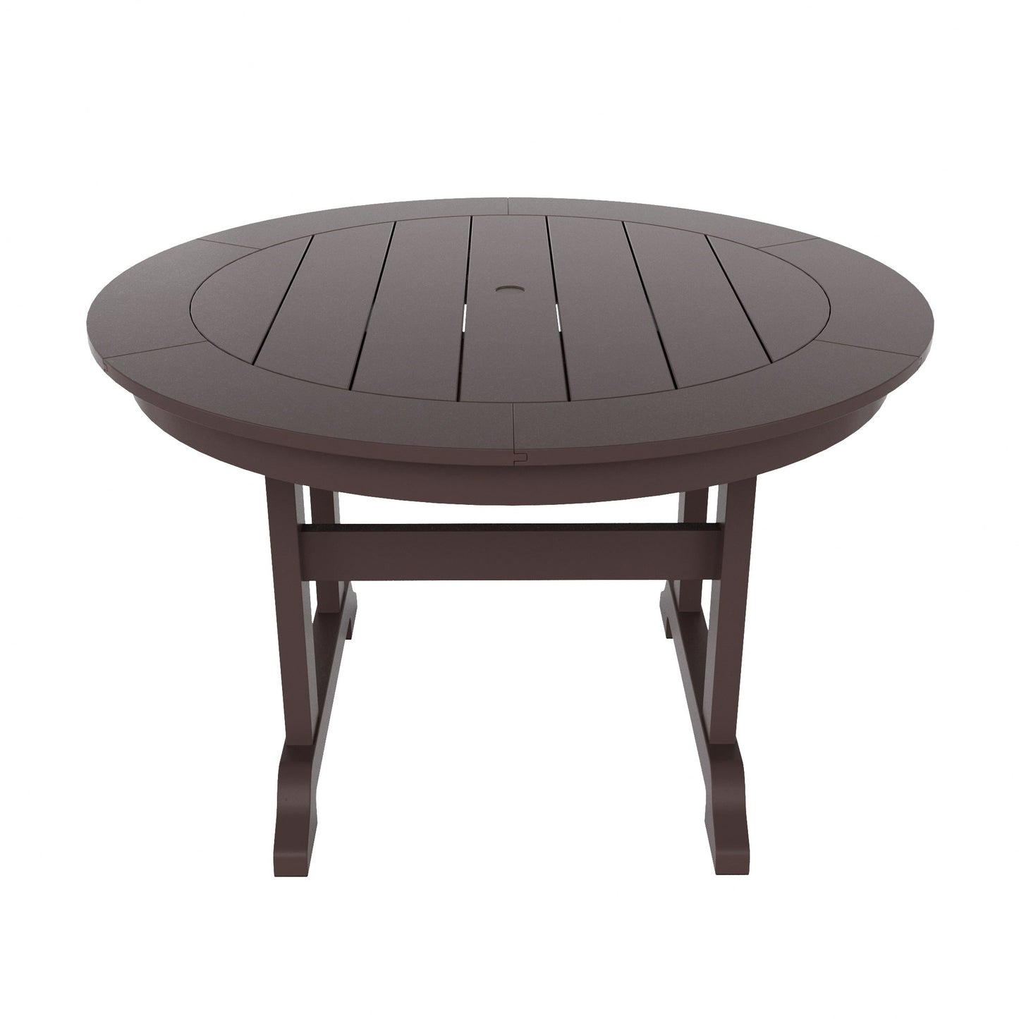 Ensemble de 5 chaises de salle à manger rondes Adirondack Polytrends Laguna en PEHD, toutes saisons, pour terrasse