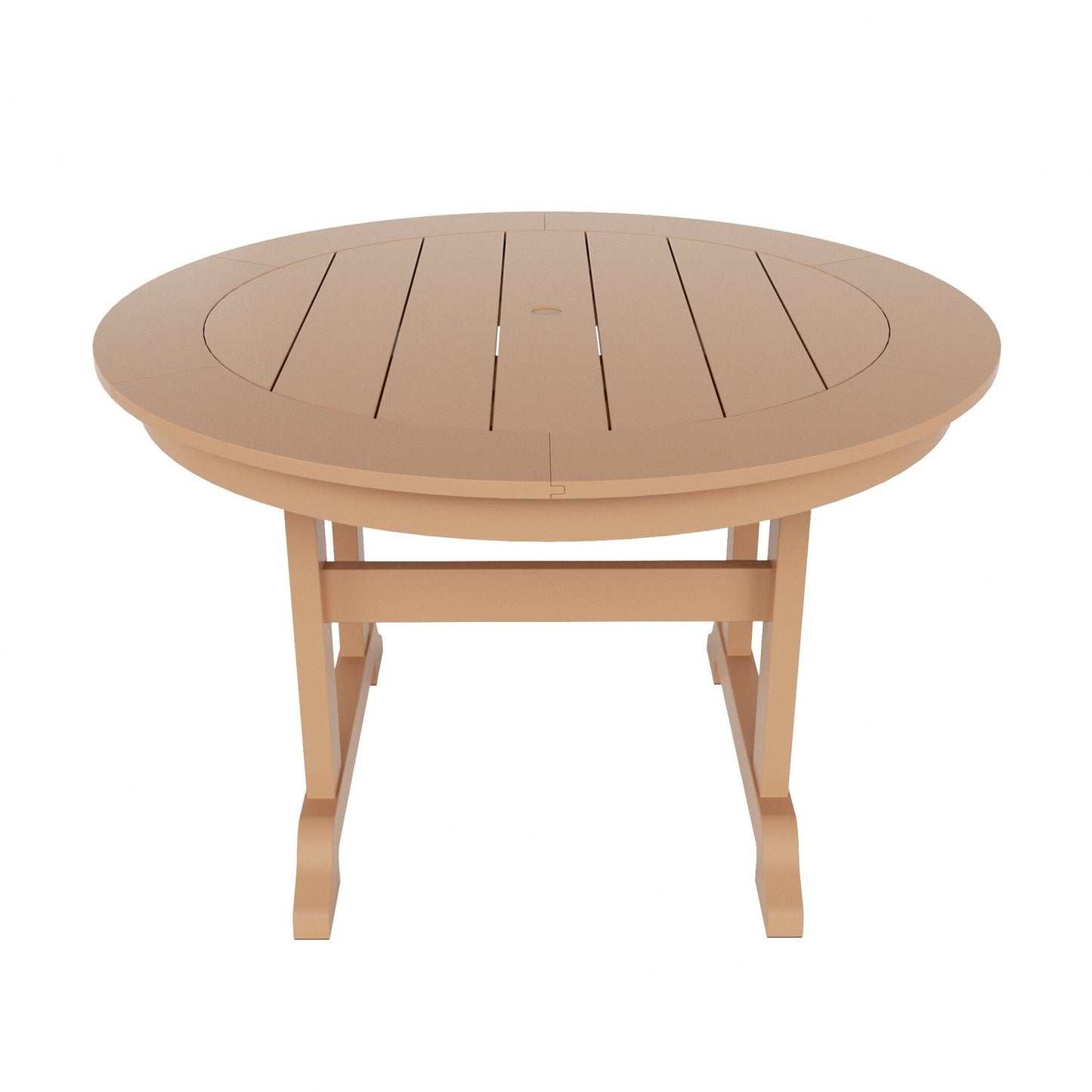 Ensemble de 5 chaises de salle à manger rondes Adirondack Polytrends Laguna en PEHD, toutes saisons, pour terrasse