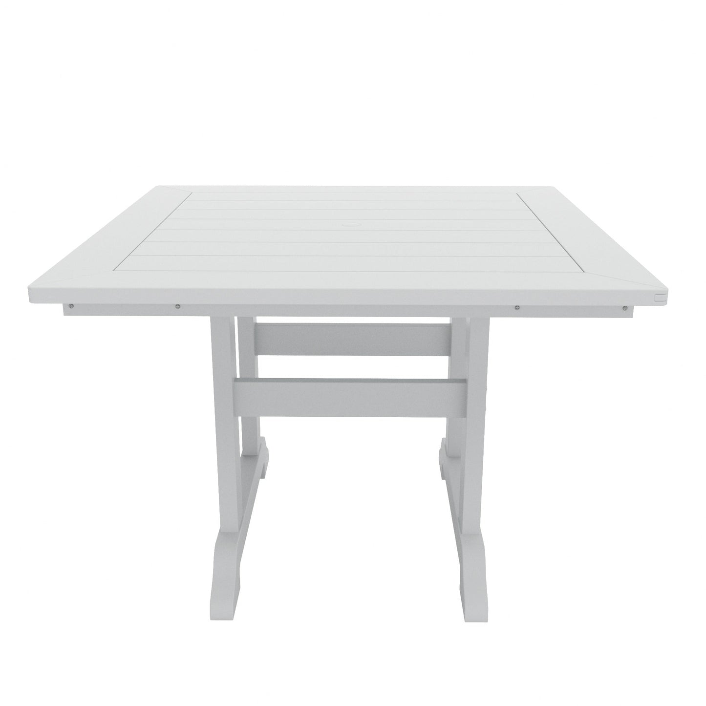Ensemble de 5 chaises de salle à manger carrées Adirondack Polytrends Laguna en PEHD, toutes saisons