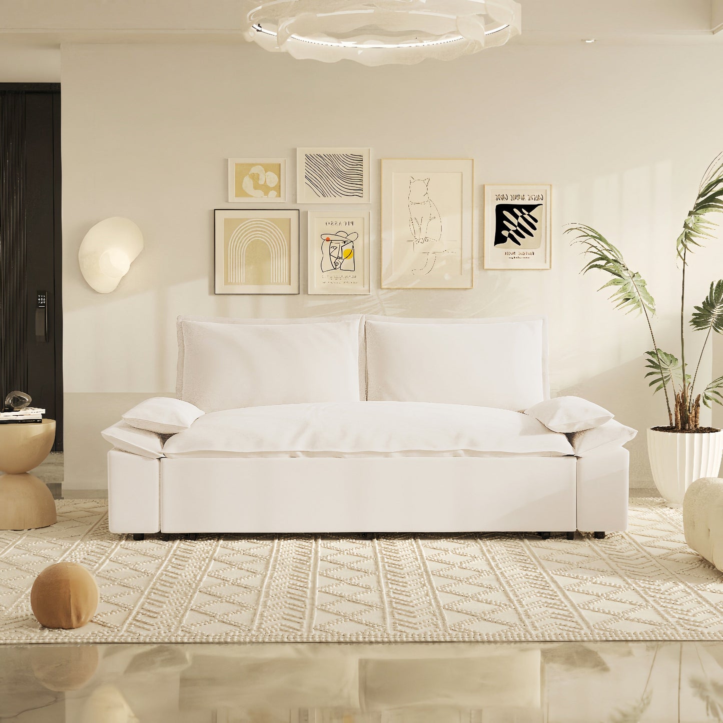 Canapé-lit convertible abordable : un meuble peu encombrant pour les petits espaces