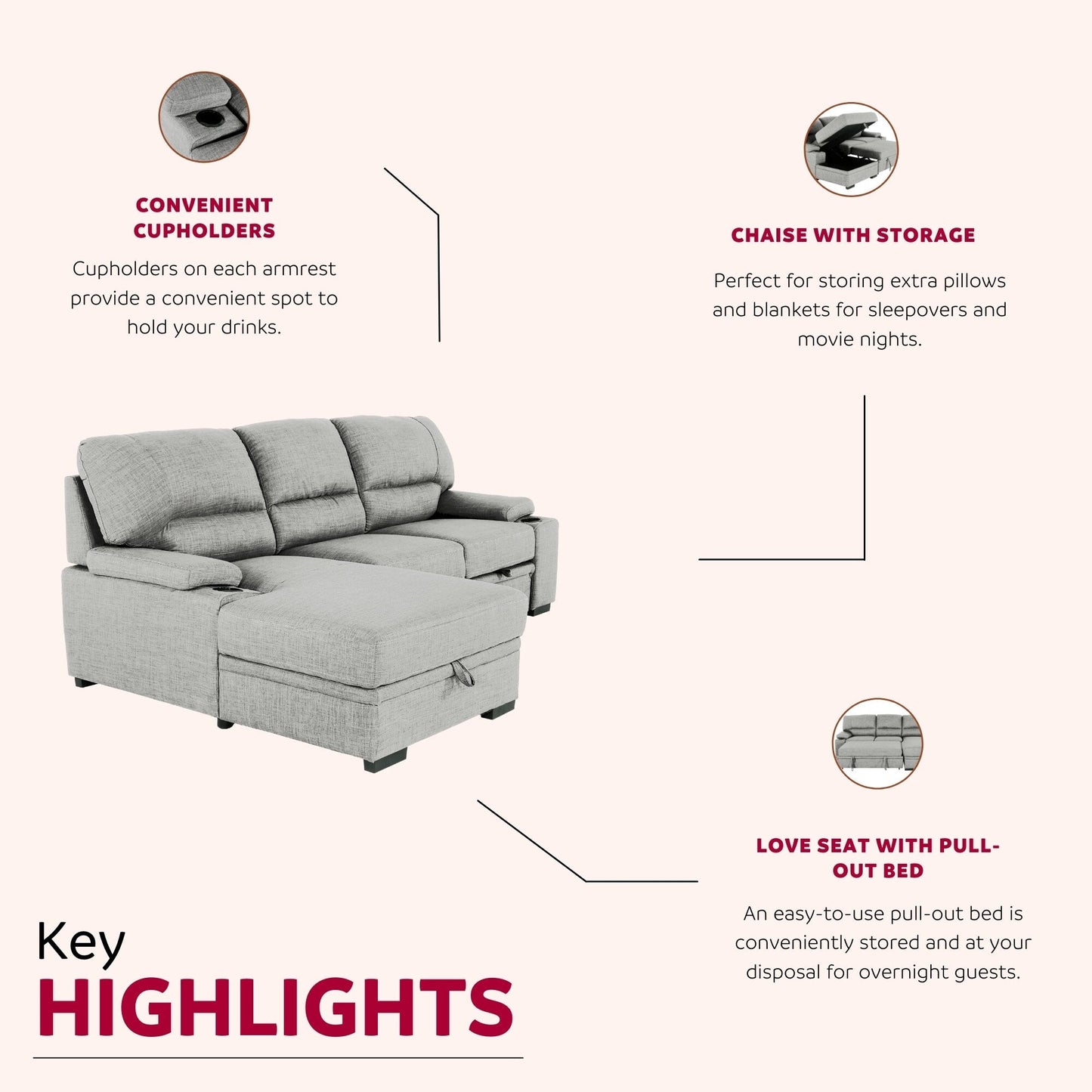 Canapé-lit convertible abordable : un meuble peu encombrant pour les petits espaces