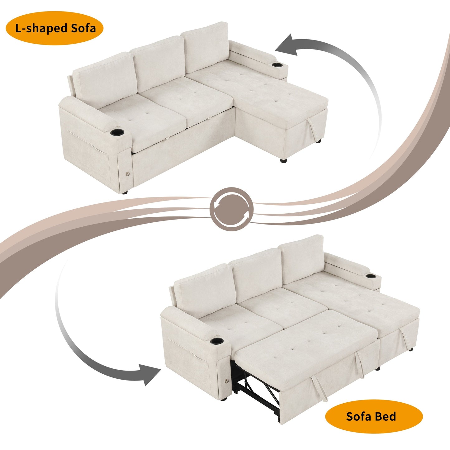 Canapé-lit convertible abordable : un meuble peu encombrant pour les petits espaces