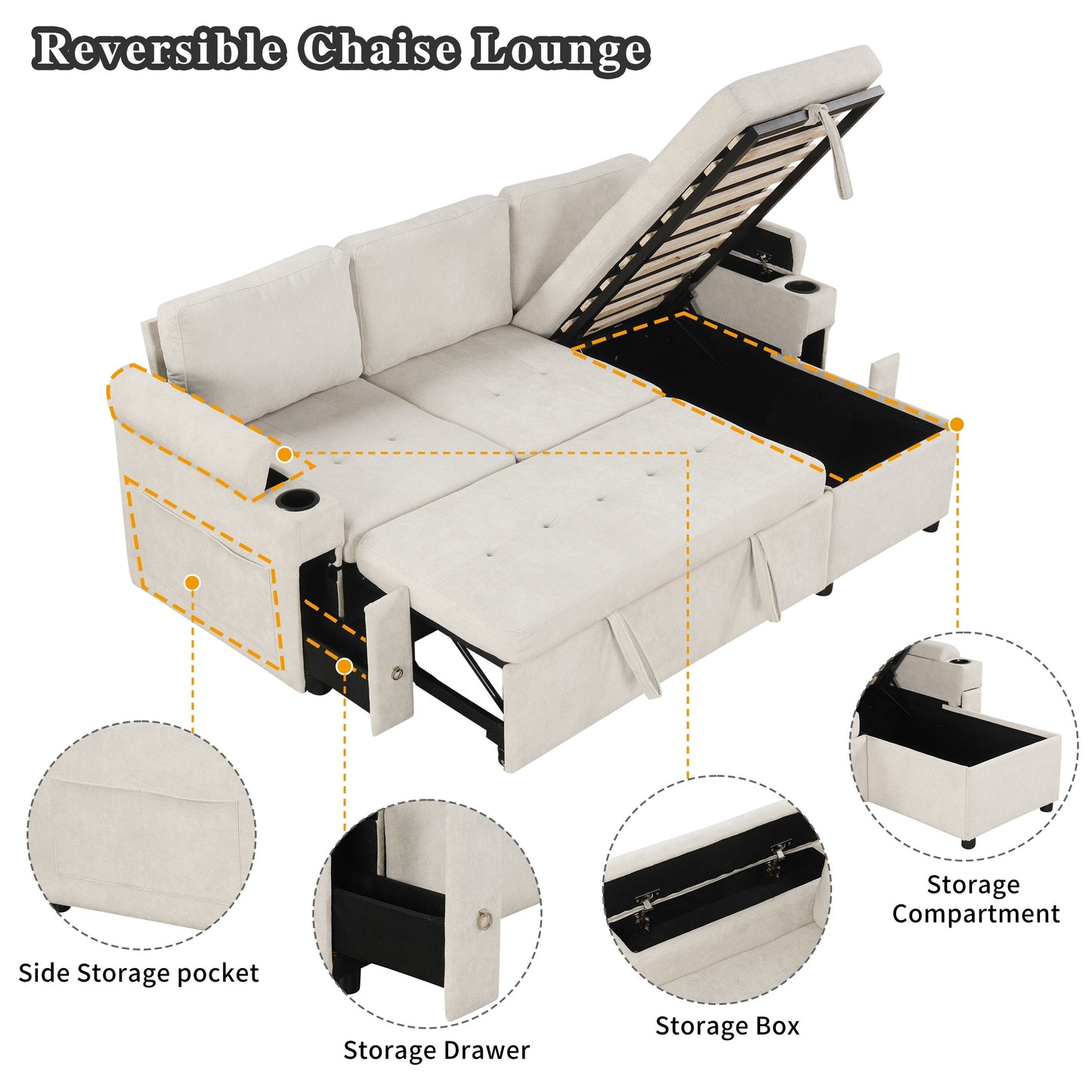Canapé-lit convertible abordable : un meuble peu encombrant pour les petits espaces
