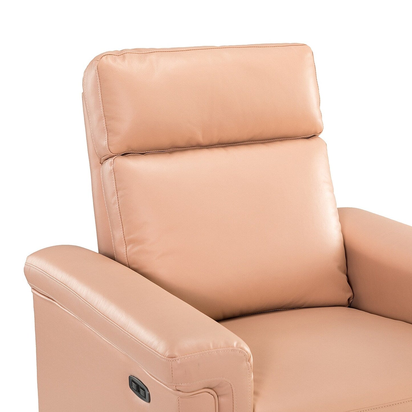 Fauteuil inclinable électrique classique contemporain Alicia 34,65 pouces de large en cuir véritable avec port USB