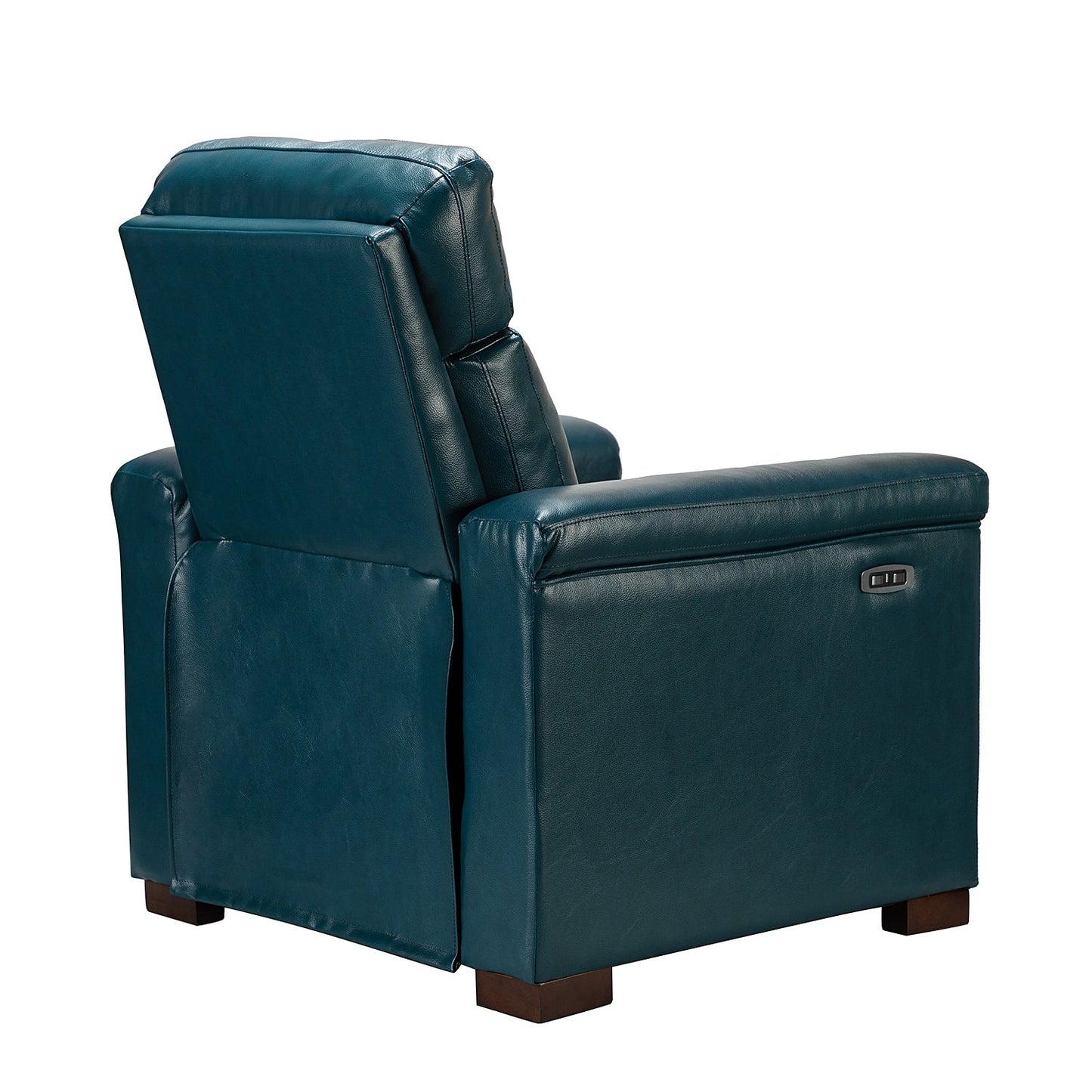 Fauteuil inclinable électrique classique contemporain Alicia 34,65 pouces de large en cuir véritable avec port USB