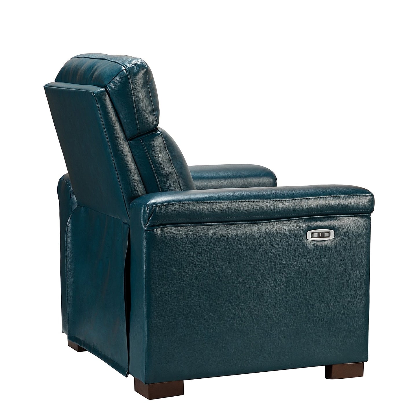 Fauteuil inclinable électrique classique contemporain Alicia 34,65 po en cuir véritable avec port USB (lot de 2)