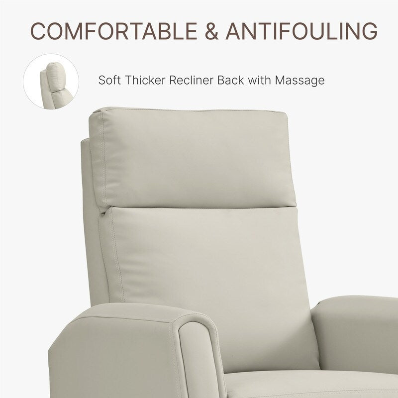 Fauteuil inclinable Andrea avec lumières LED et massage chauffant