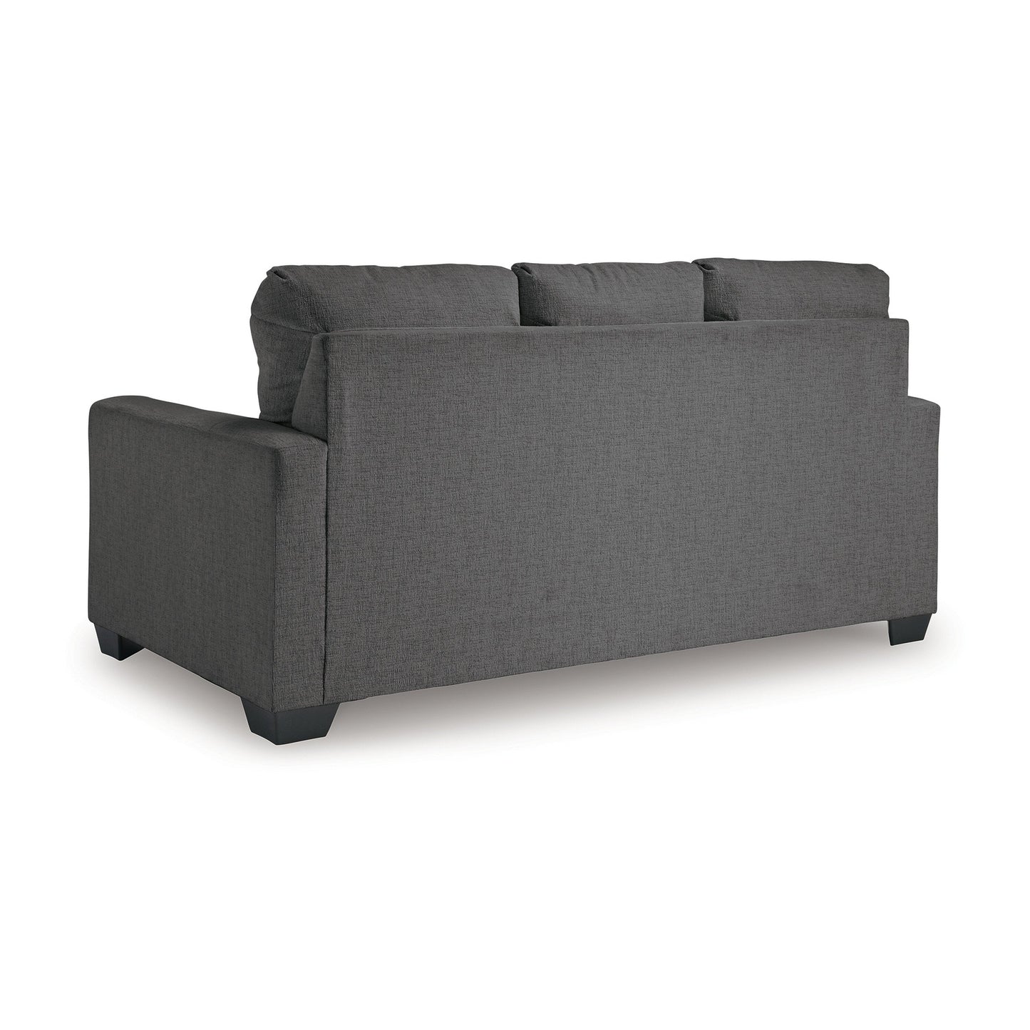 Canapé-lit Anise avec lit gigogne double, polyester gris étain
