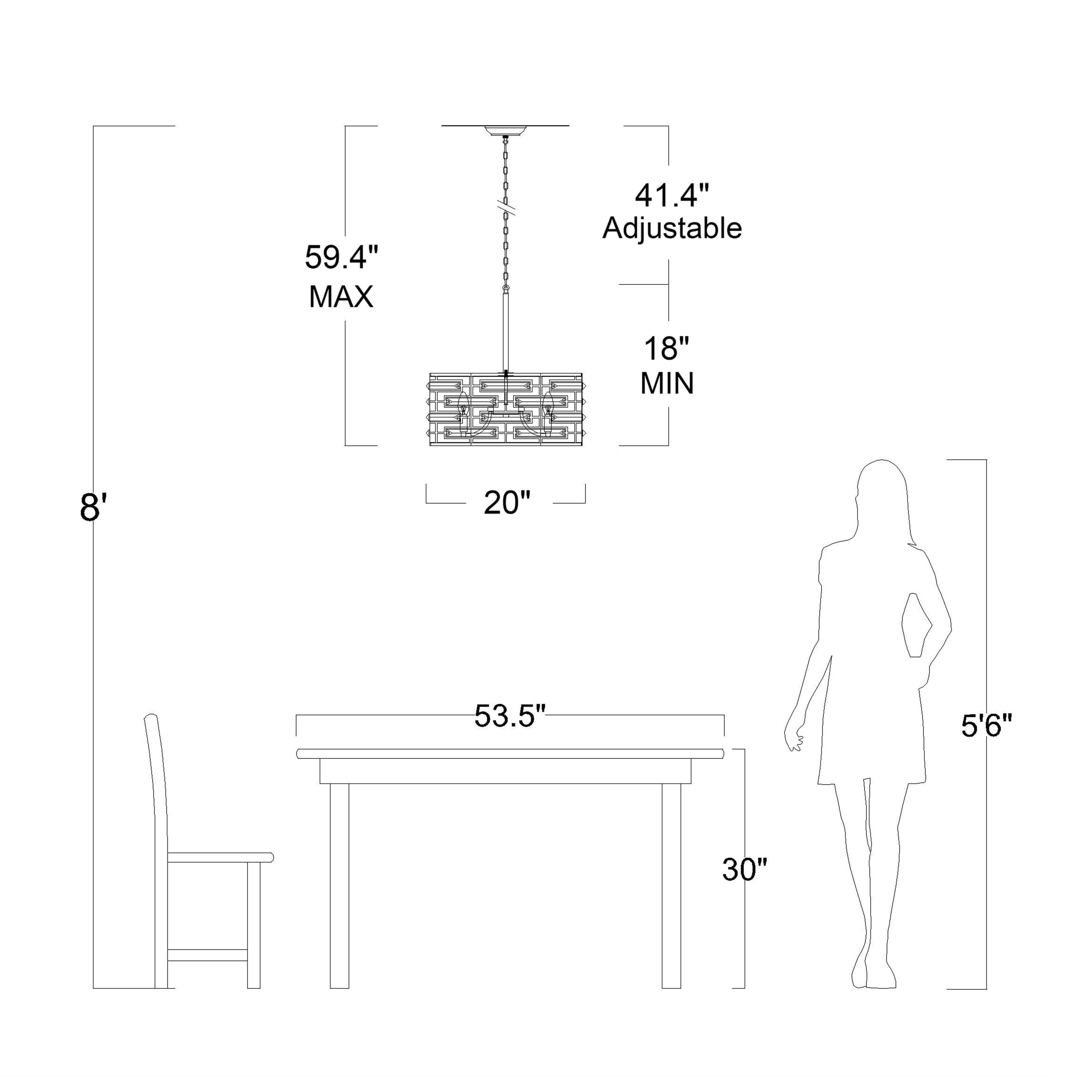 Lustre tambour Anita avec prisme en verre transparent