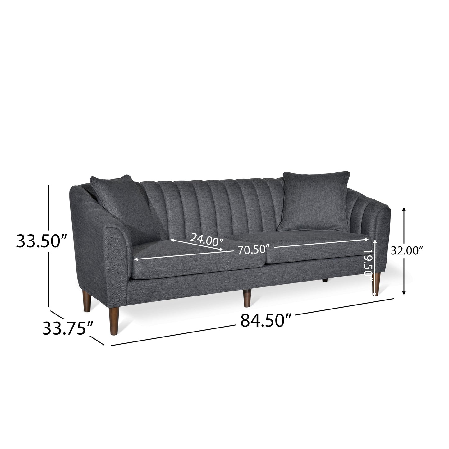 Canapé capitonné Ansonia par Christopher Knight Home