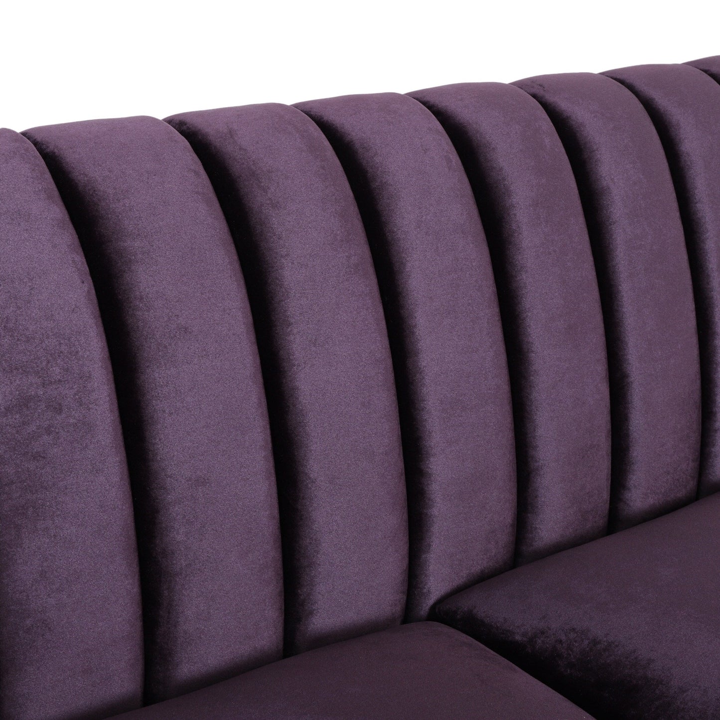 Canapé 3 places contemporain en velours Ansonia par Christopher Knight Home