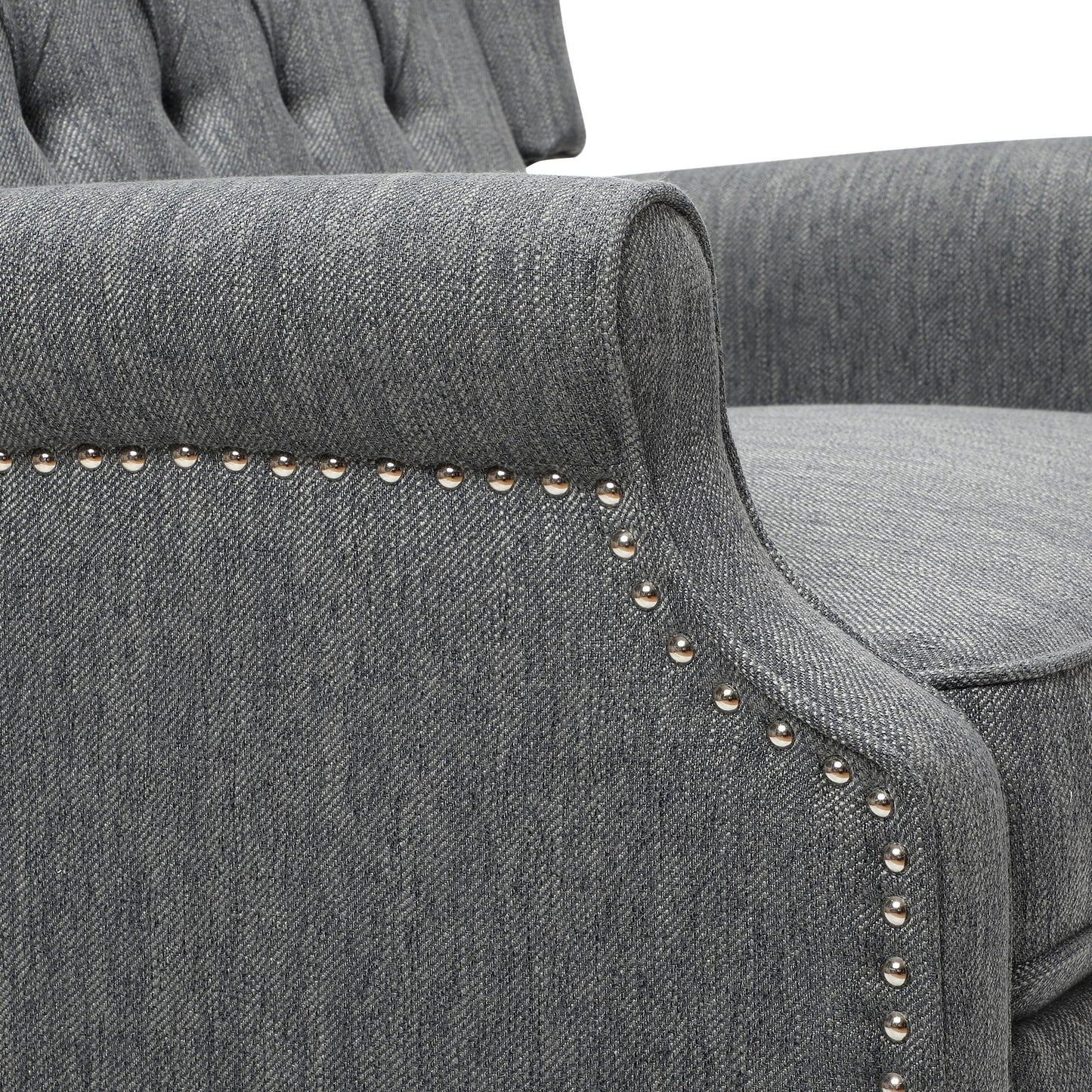 Fauteuil inclinable capitonné surdimensionné Apaloosa en tissu par Christopher Knight Home