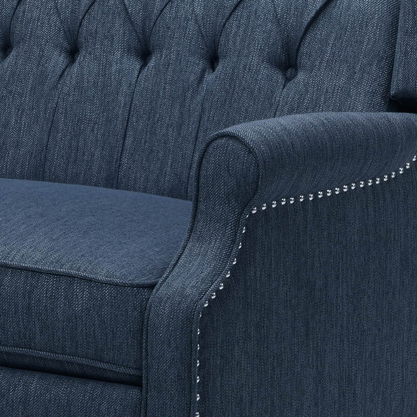 Fauteuil inclinable capitonné surdimensionné Apaloosa en tissu par Christopher Knight Home