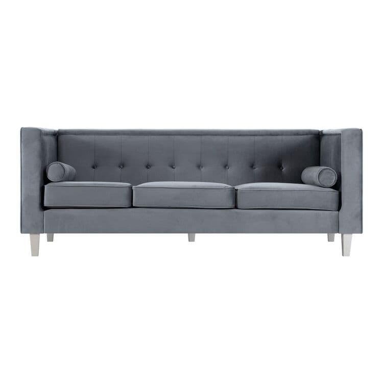 Canapé pour salon, canapé du milieu du siècle, coussin capitonné, pieds en bois massif, pour salon, chambre à coucher, confortable