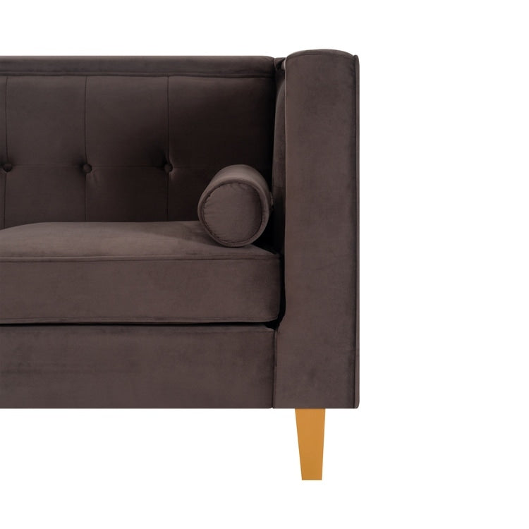 Canapé pour salon, canapé du milieu du siècle, coussin capitonné, pieds en bois massif, pour salon, chambre à coucher, confortable