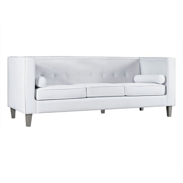 Canapé pour salon, canapé du milieu du siècle, coussin capitonné, pieds en bois massif, pour salon, chambre à coucher, confortable