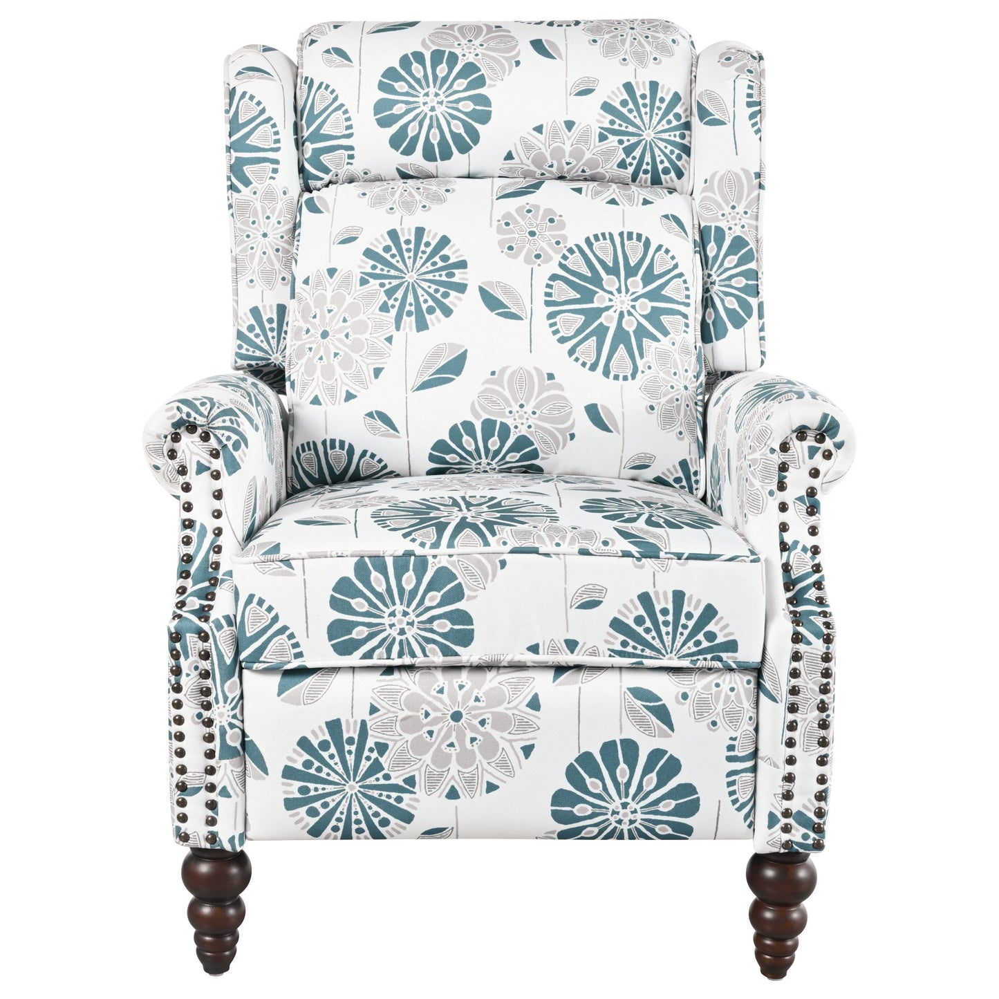 Fauteuil inclinable rembourré Barnn avec dossier à oreilles par Christopher Knight Home