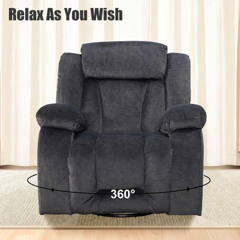 Fauteuil inclinable pivotant et rembourré