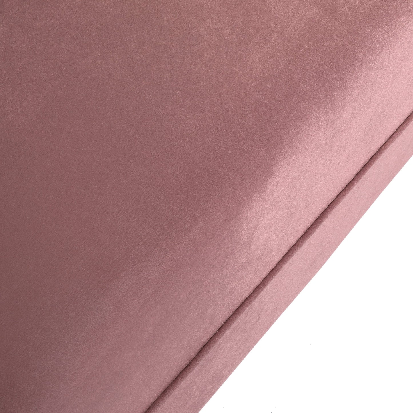 Canapé 3 places capitonné en velours Blush 83,25 avec pieds en bouleau