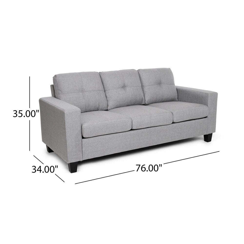 Canapé trois places Bowden en polyester par Christopher Knight Home