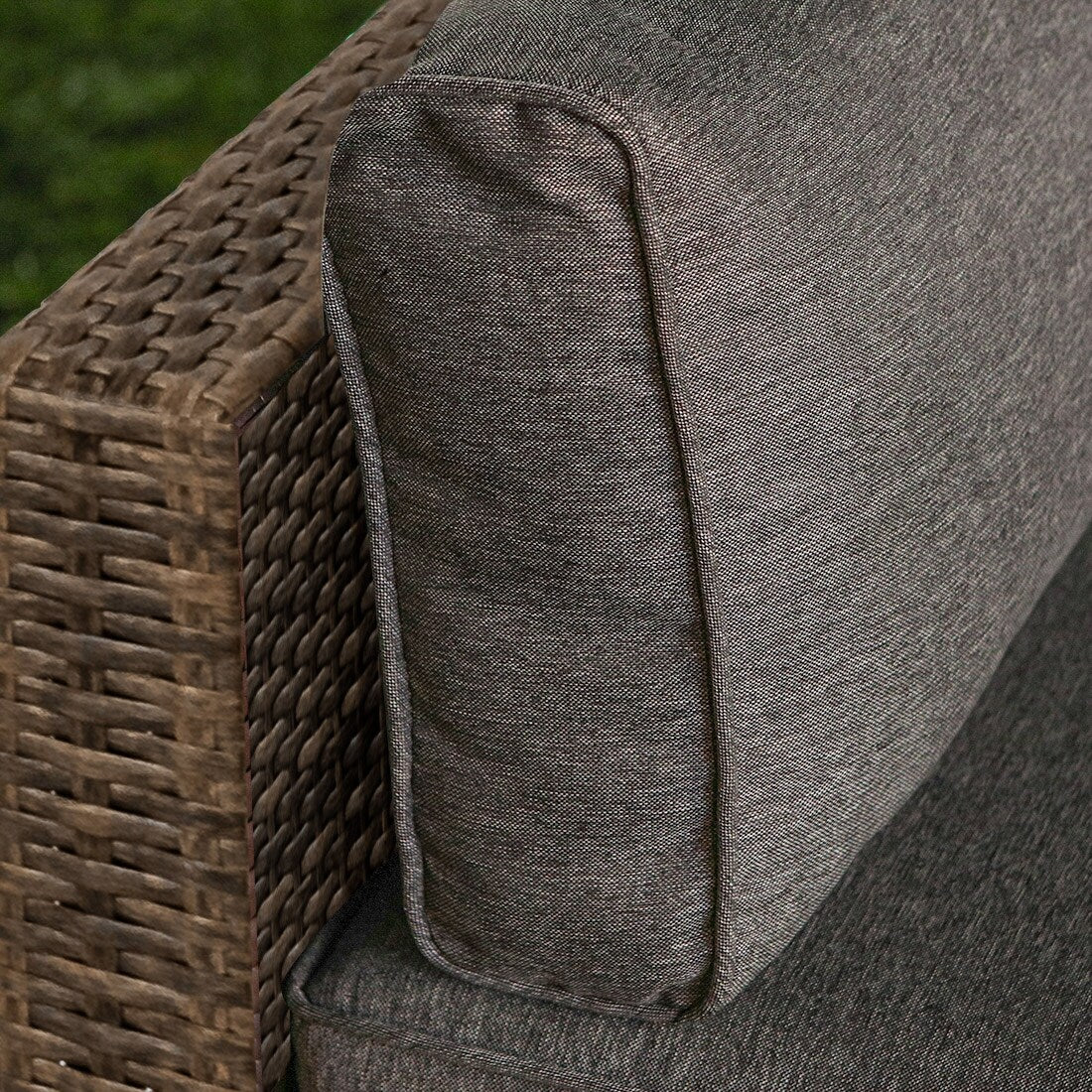 Ensemble de canapés sectionnels en osier pour patio extérieur COSIEST 7 pièces