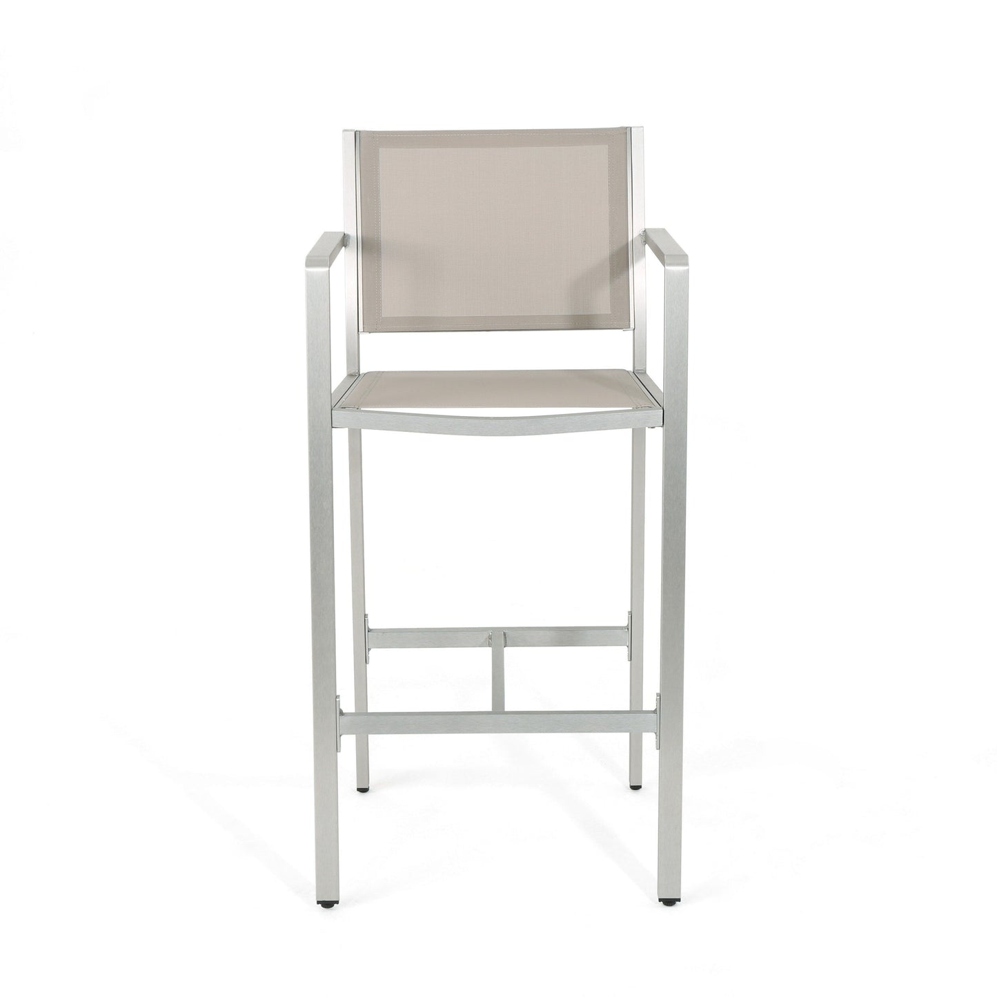 Ensemble de bar carré en aluminium Cape Coral Outdoor 5 pièces par Christopher Knight Home