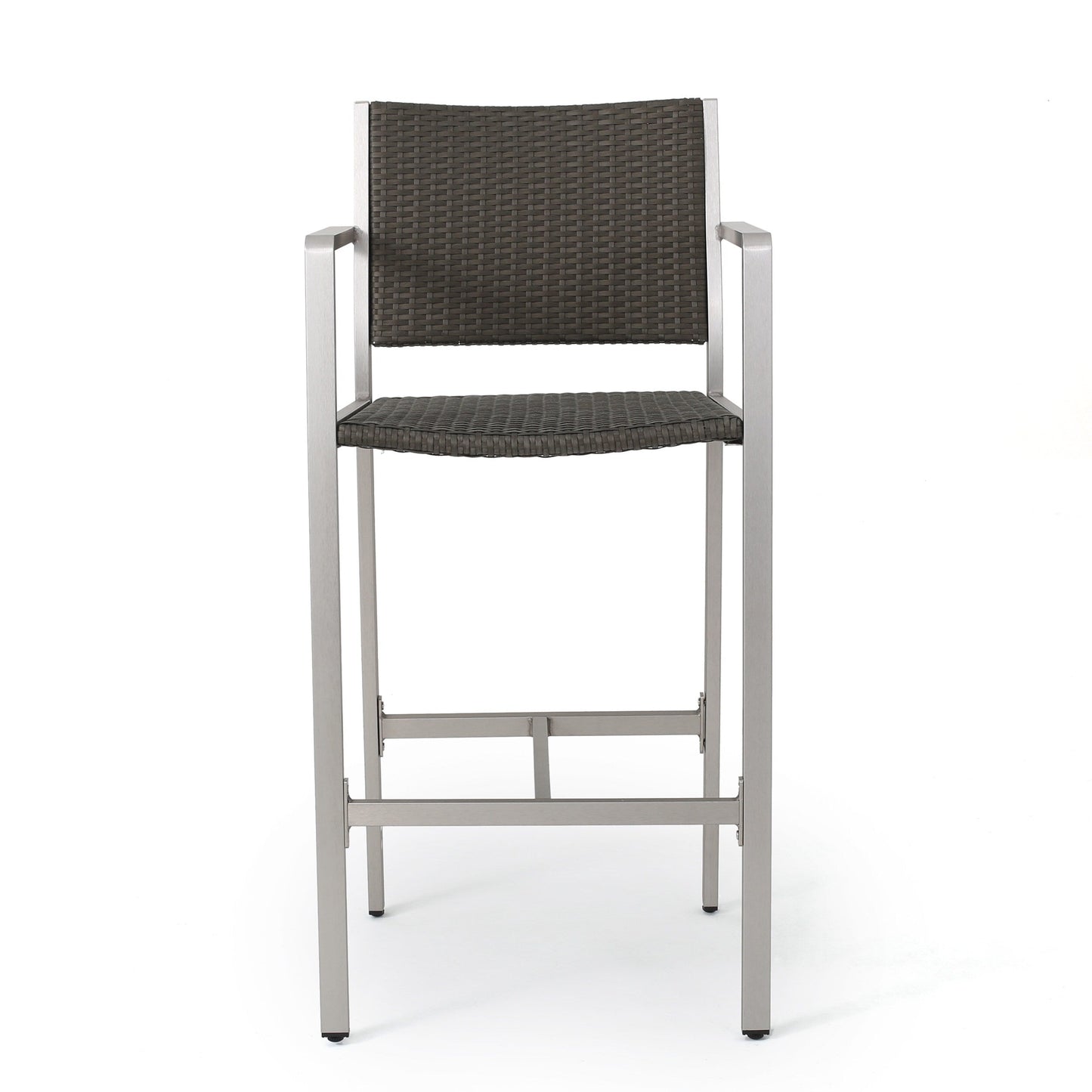 Ensemble de bar carré en aluminium Cape Coral Outdoor 5 pièces par Christopher Knight Home