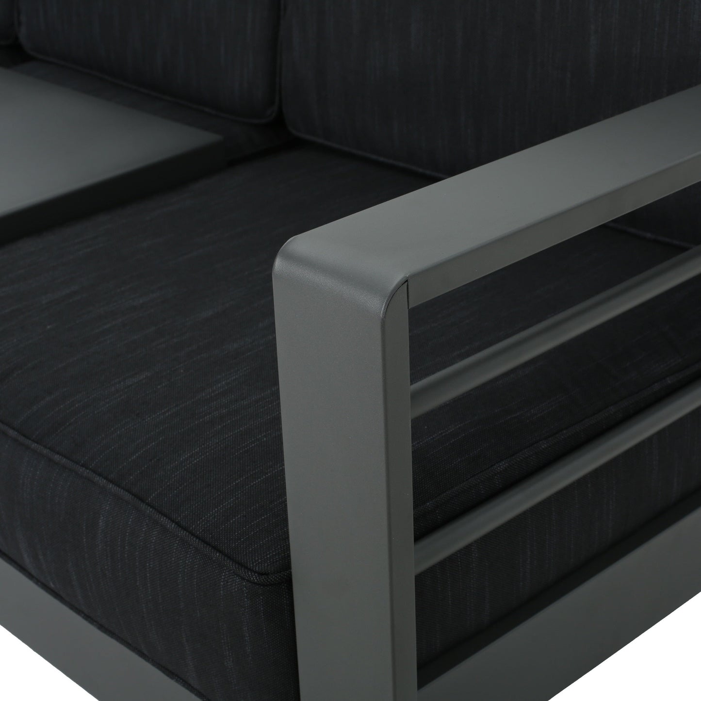 Salon de jardin Cape Coral en aluminium 5 pièces avec coussins par Christopher Knight Home