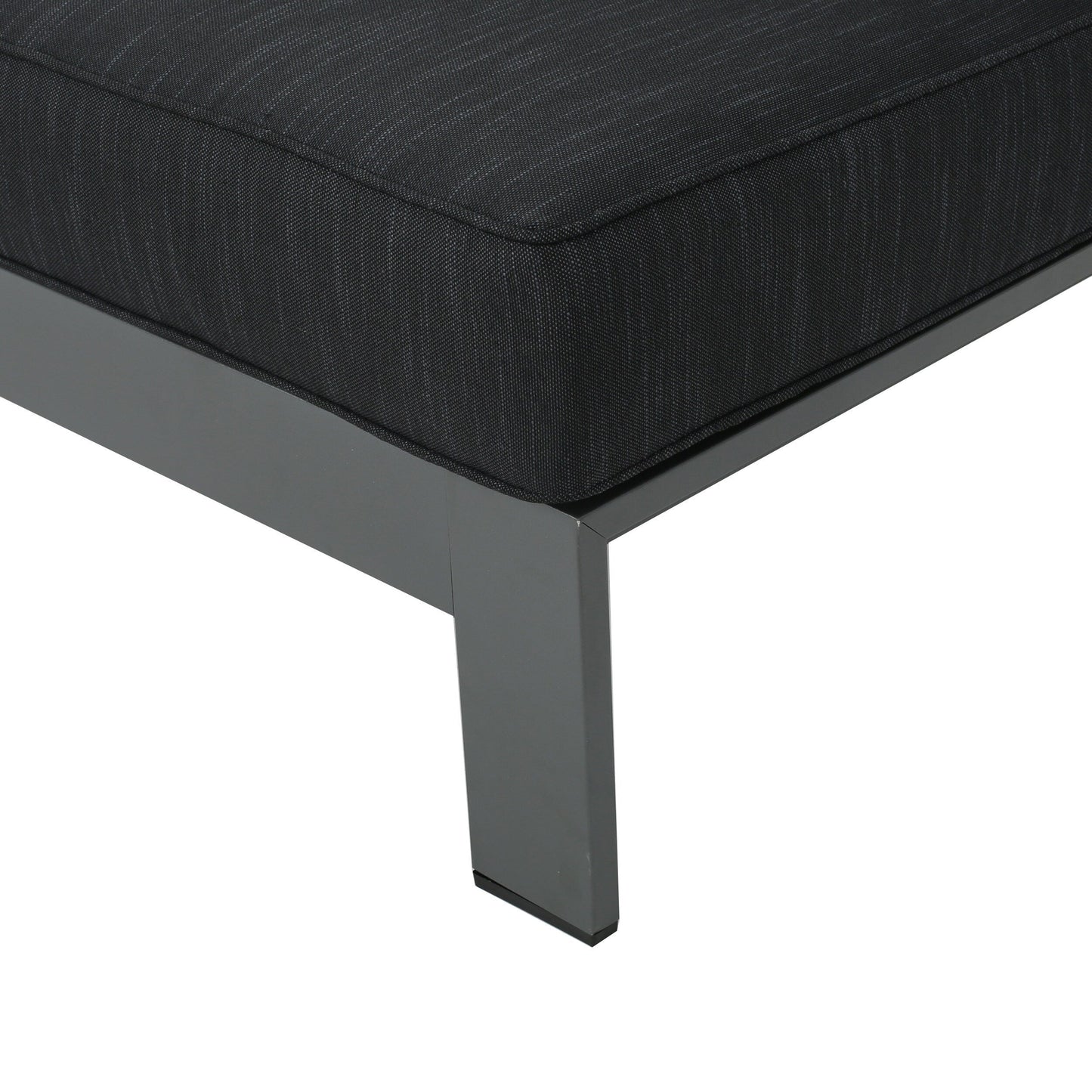Ensemble de canapés d'extérieur en aluminium Cape Coral avec table à feu par Christopher Knight Home