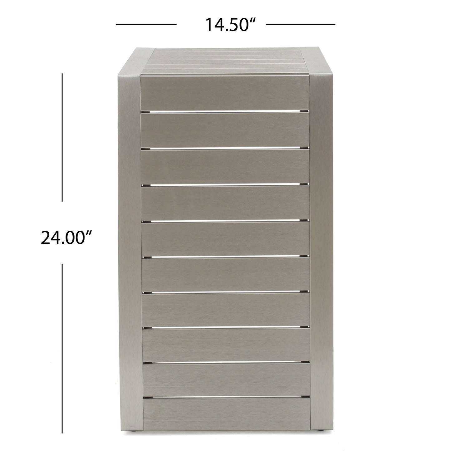 Salon de jardin Cape Coral en aluminium 3 pièces avec table en C par Christopher Knight Home