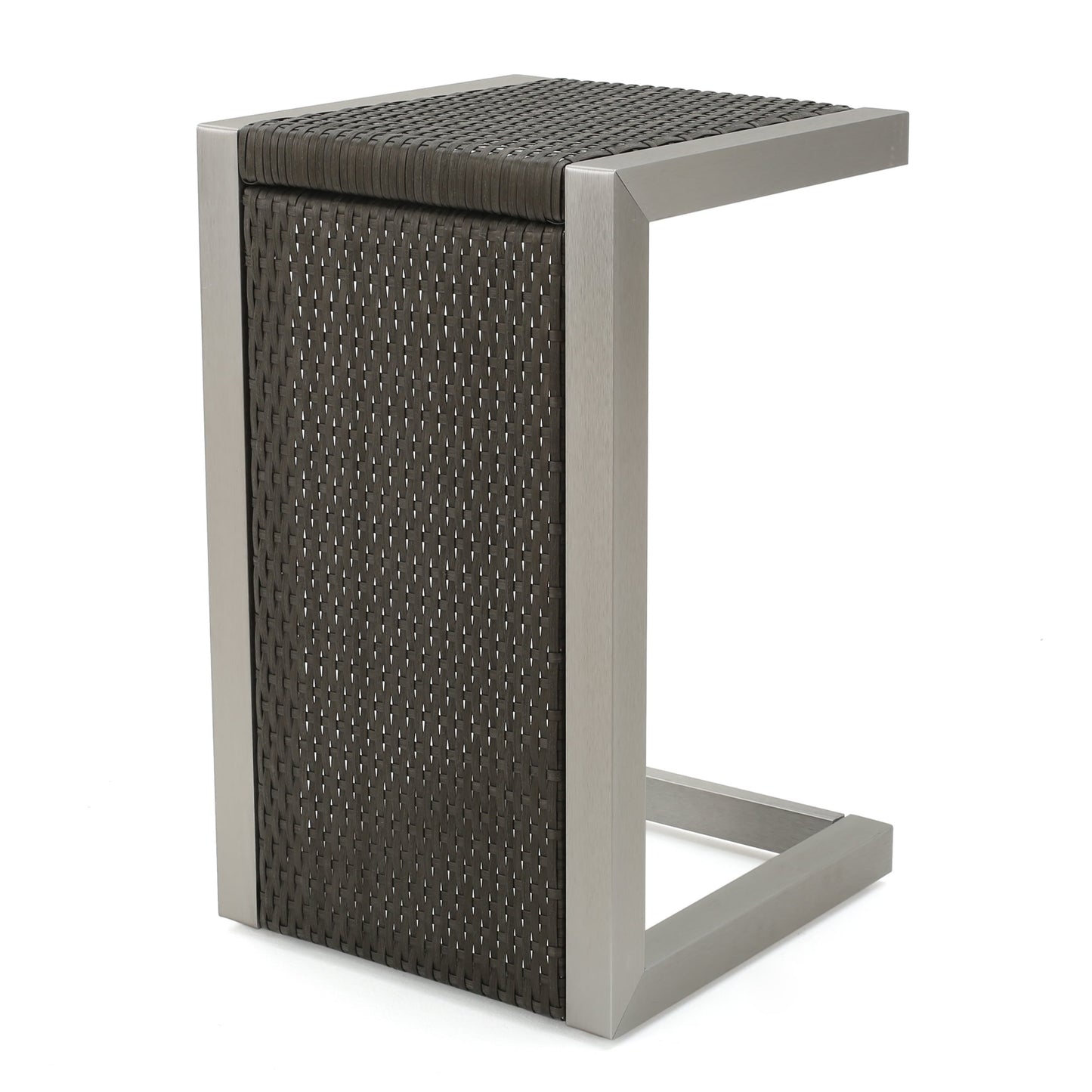 Salon de jardin Cape Coral en aluminium 3 pièces avec table en C par Christopher Knight Home