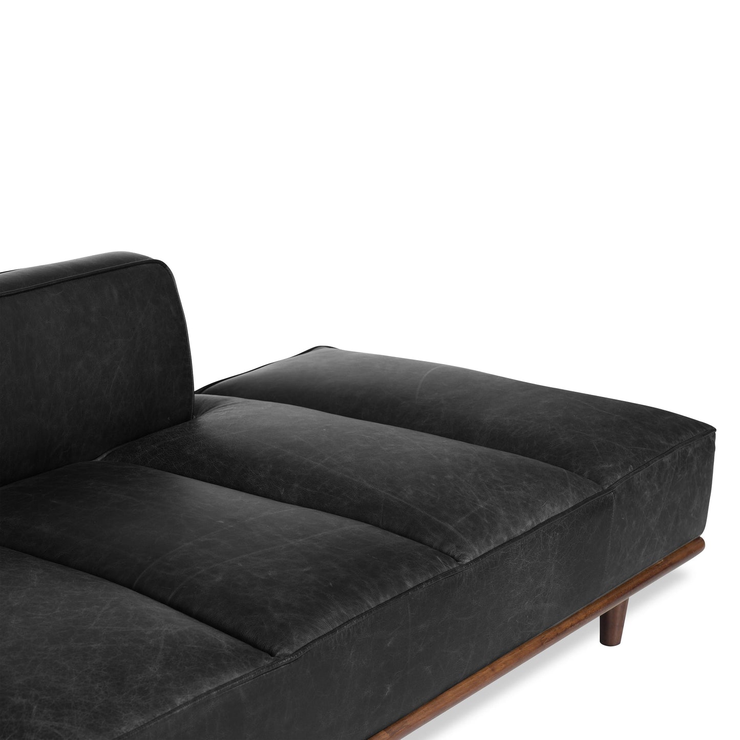 Lit de repos Poly & Bark Jasper - Cuir italien véritable pleine fleur