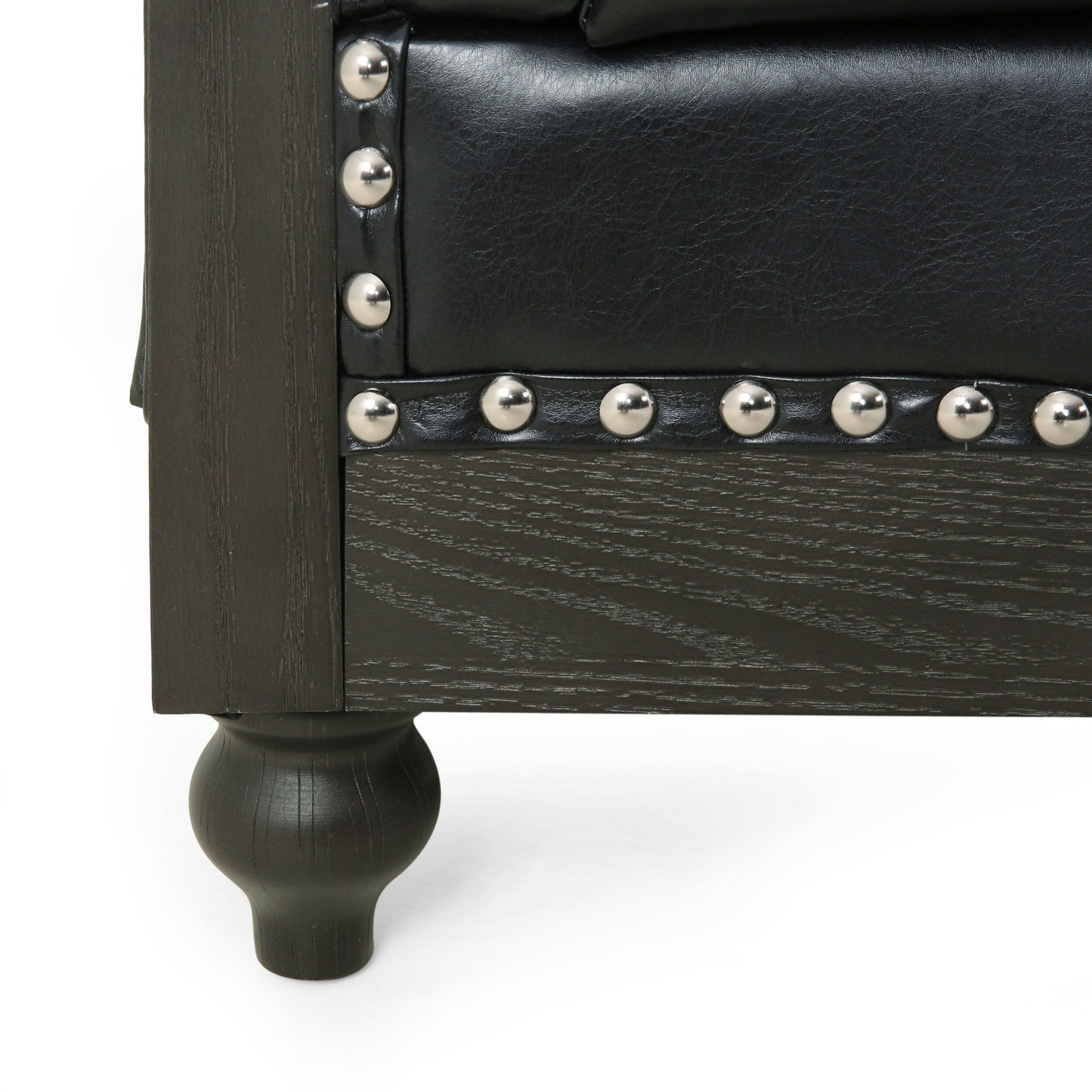 Canapé Chesterfield Castalia à clous par Christopher Knight Home - 78,75 L x 33,50 l x 28,00 H