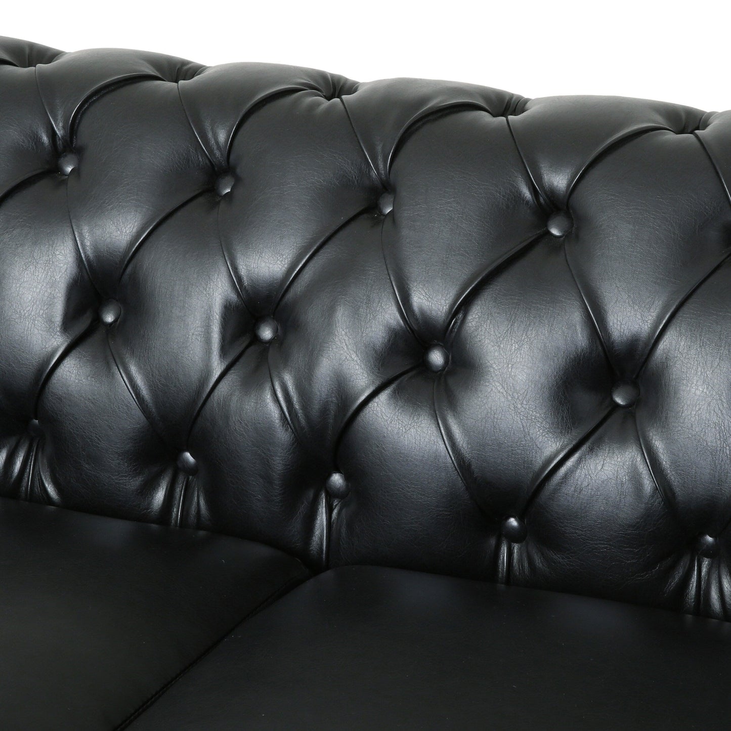 Canapé Chesterfield Castalia à clous par Christopher Knight Home - 78,75 L x 33,50 l x 28,00 H