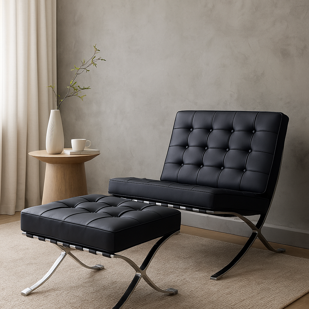 Barcelona Leather Lounge Chair