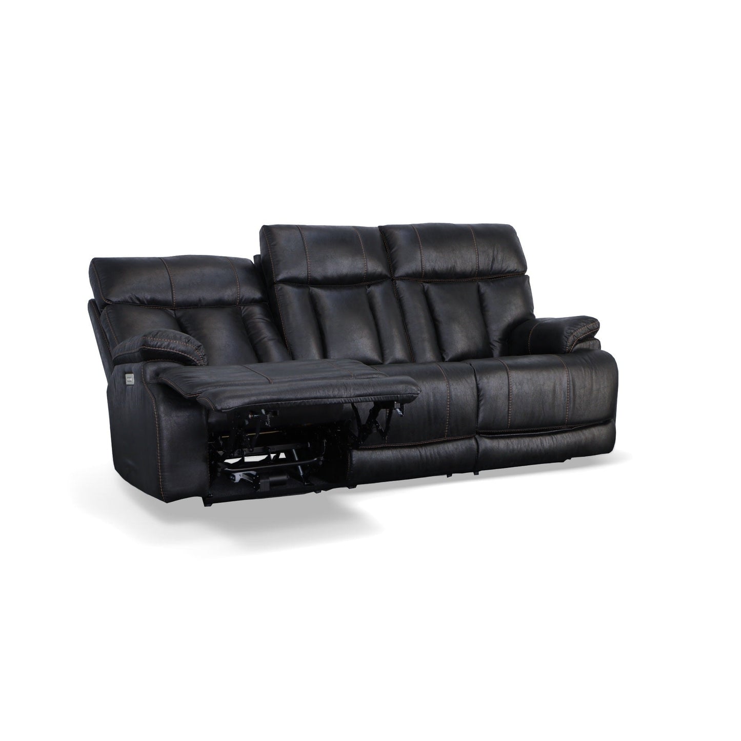 Canapé inclinable électrique Clive avec appuis-tête et soutien lombaire électriques par Flexsteel - 88 x 43 x 41